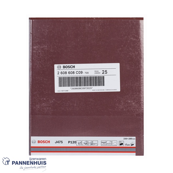 Bosch Schuurvel J475 Best for Metal 230 x 280 mm P120 - Afbeelding 2
