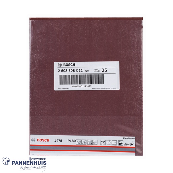 Bosch Schuurvel J475 Best for Metal 230 x 280 mm P180 - Afbeelding 2