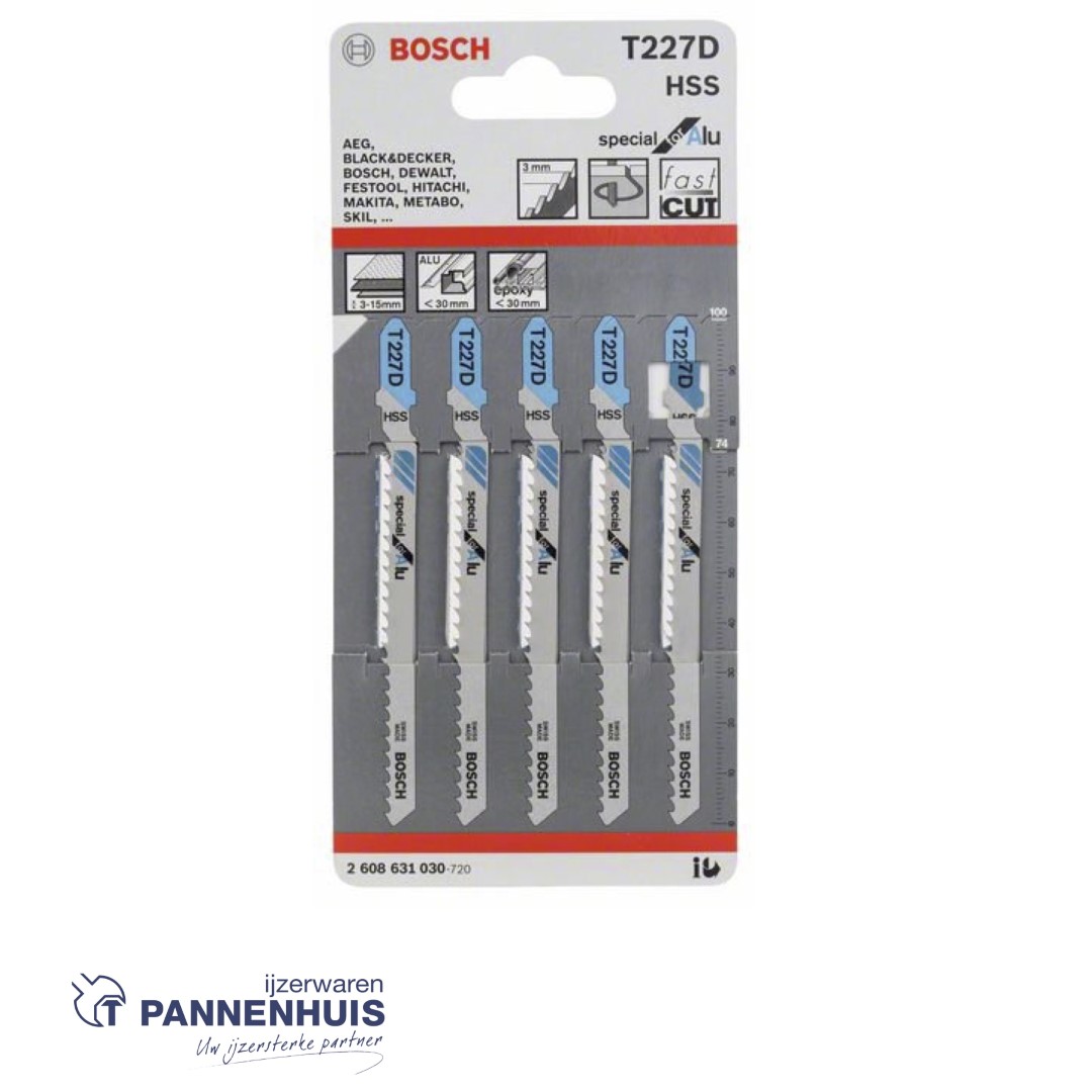 Bosch Decoupeerzaagblad T227 D special aluminium 5x - Afbeelding 2