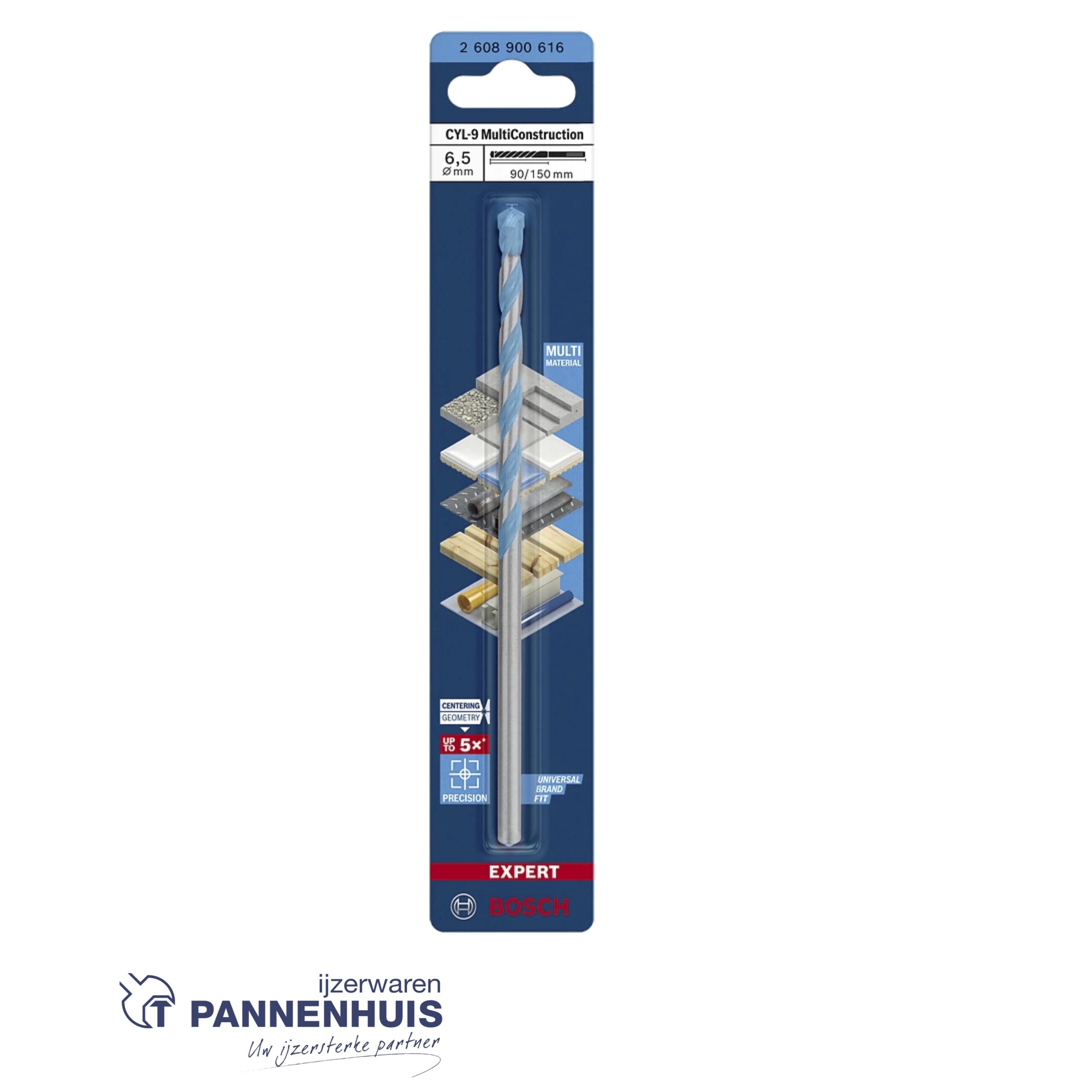 Bosch Boor CYL-9 MultiConstruction 6,5 x 90x150 - Afbeelding 2