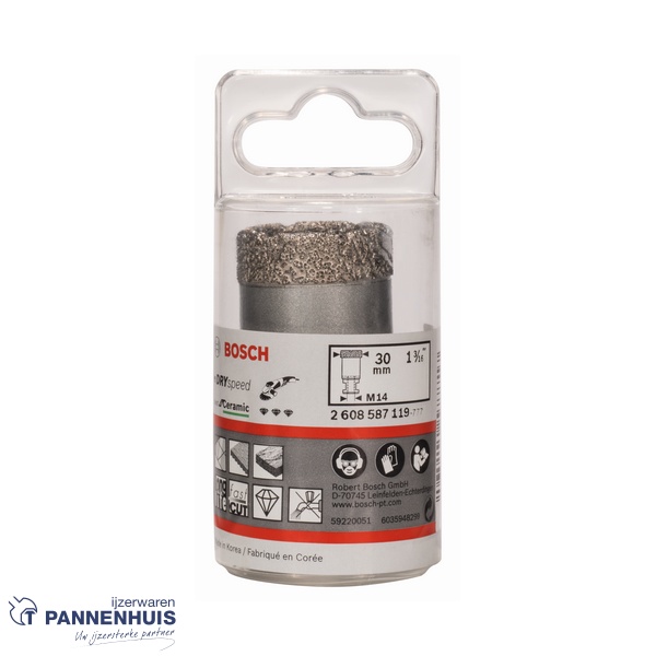 Bosch Diamantboor DrySpeed M14 30 x 35 mm - Afbeelding 2
