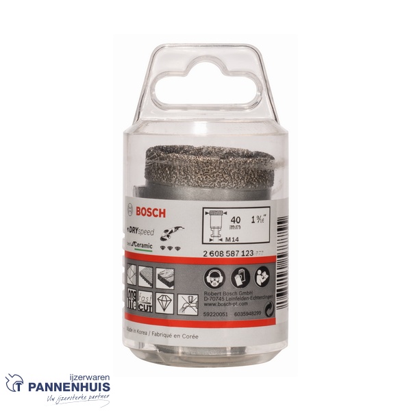 Bosch Diamantboor DrySpeed M14 40 x 35 mm - Afbeelding 2