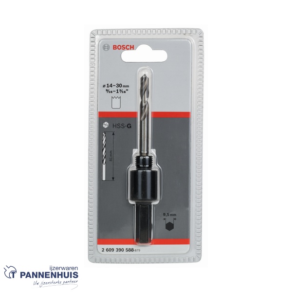Bosch Adapter zeskant 3/8" 20 UNF, 14-30 - Afbeelding 2