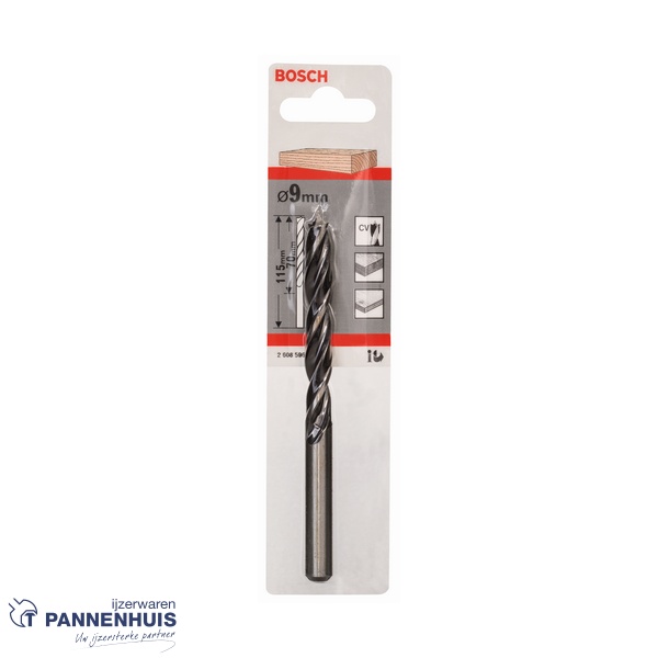 Bosch Houtspiraalboor M-Punt 9x80x120 - Afbeelding 2