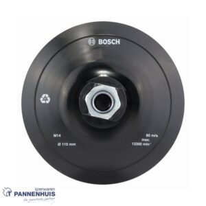 Bosch Steunschijf met klithechtsysteem 115 mm, 13.300 o.p.m
