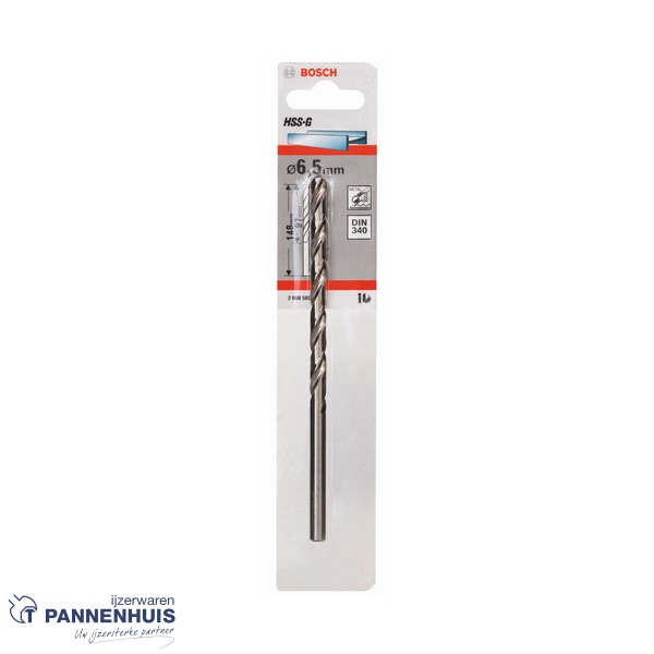 Bosch Metaalboor HSS-G, DIN 340, 6,5 x 97 x 148 mm - Afbeelding 2