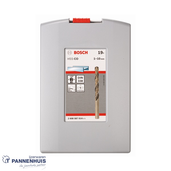 Bosch 19-delige set Metaalboor ProBox HSS-CO 1-10 mm - Afbeelding 2