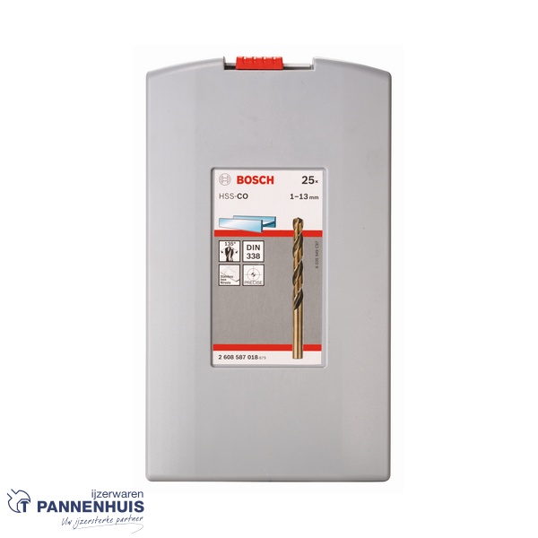 Bosch 25-delige set Metaalboor ProBox HSS-CO 1-13 mm - Afbeelding 2