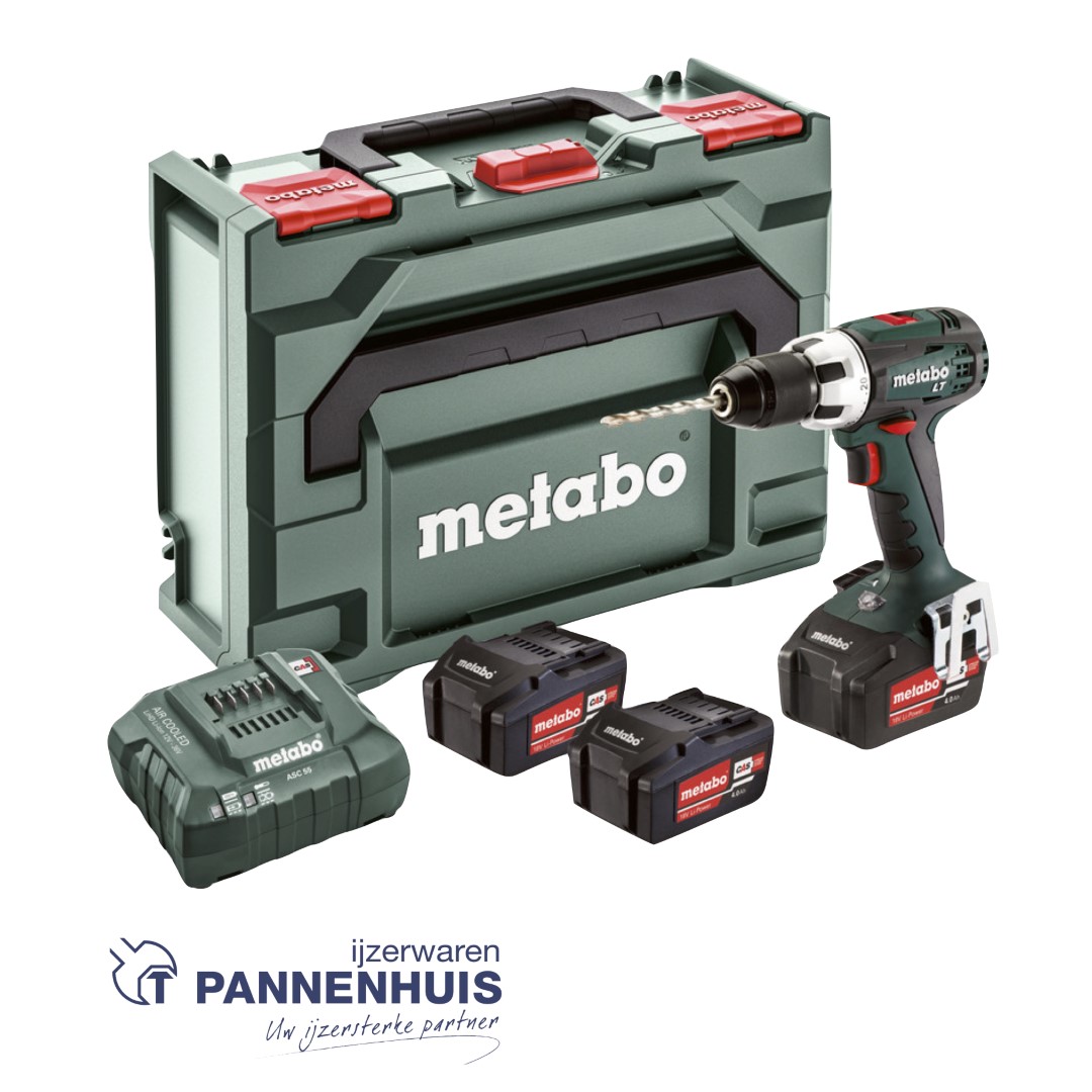 Metabo BS 18 LT Boorschroevendraaier Li 18v 3x4,0Ah