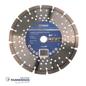 Ivana Diamant Zaagblad 230 X 22,23 Silverline Bouwmat., Beton, Asfalt, Staal