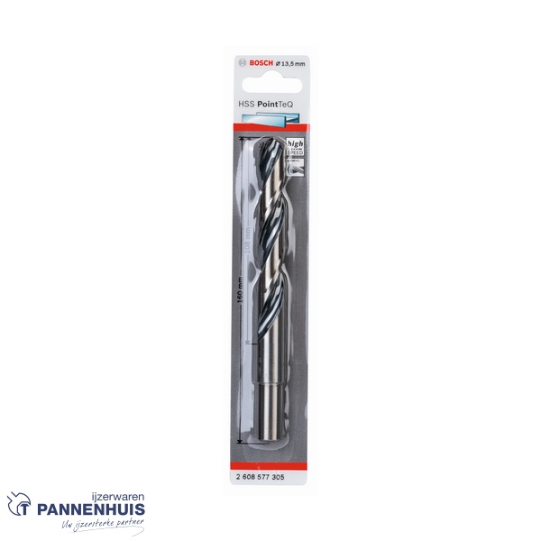 Bosch Spiraalboor HSS PointTeQ 13,5 mm gereduceerde opnameschacht - Afbeelding 2