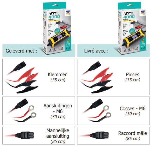 GYS Acculader ARTIC 4000 (6v&12v) - Afbeelding 2