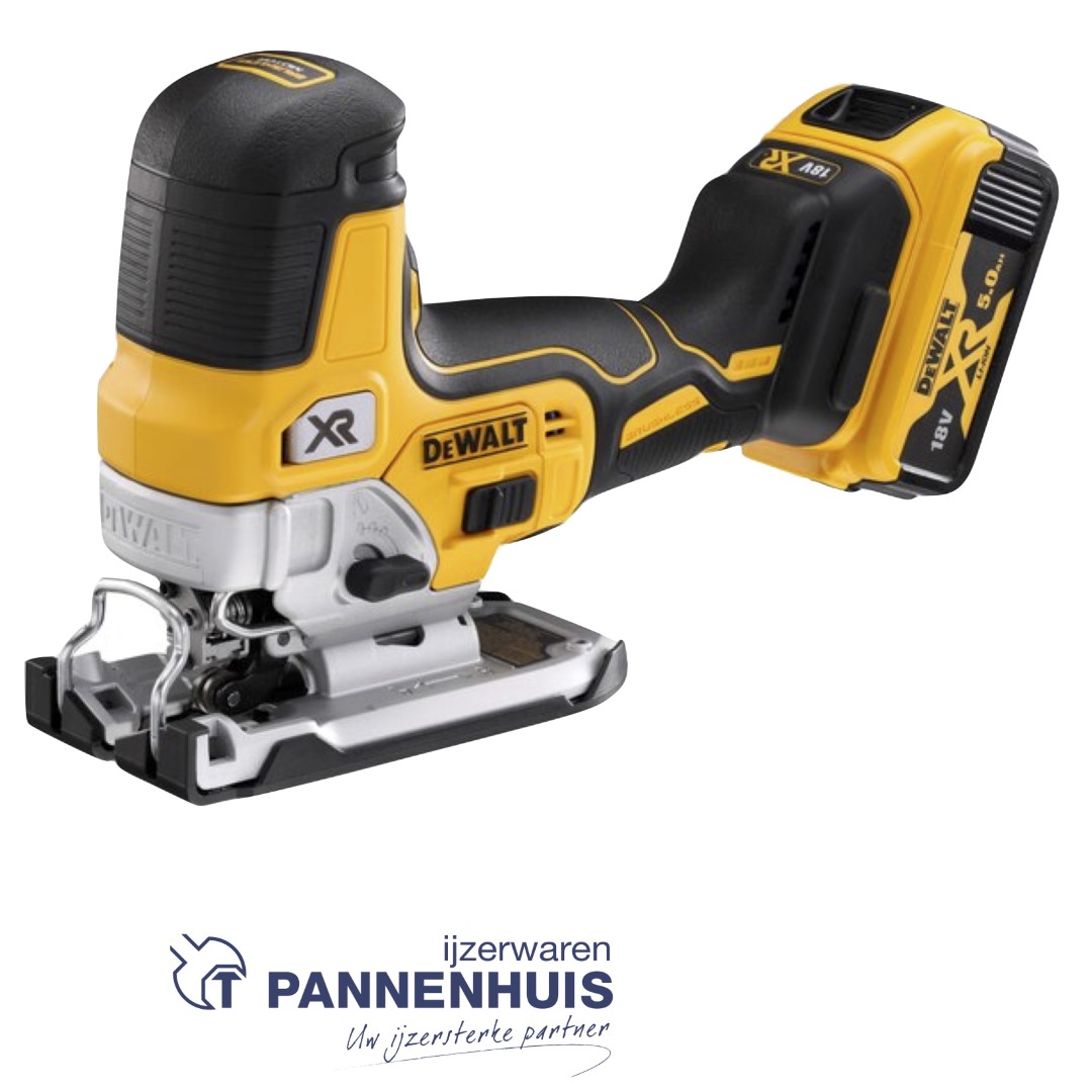 Dewalt DCS335P2 18V XR Brushless Body grip Decoupeerzaag 2x 5.0Ah in TSTAK koffer - Afbeelding 2