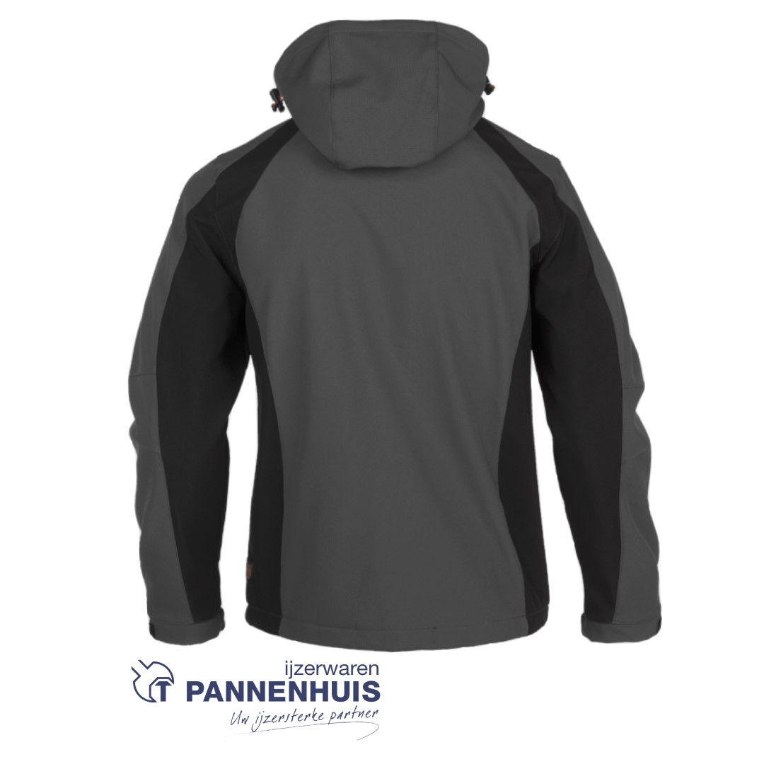 Herock Trystan softshell vest Antraciet/Zwart XL - Afbeelding 2