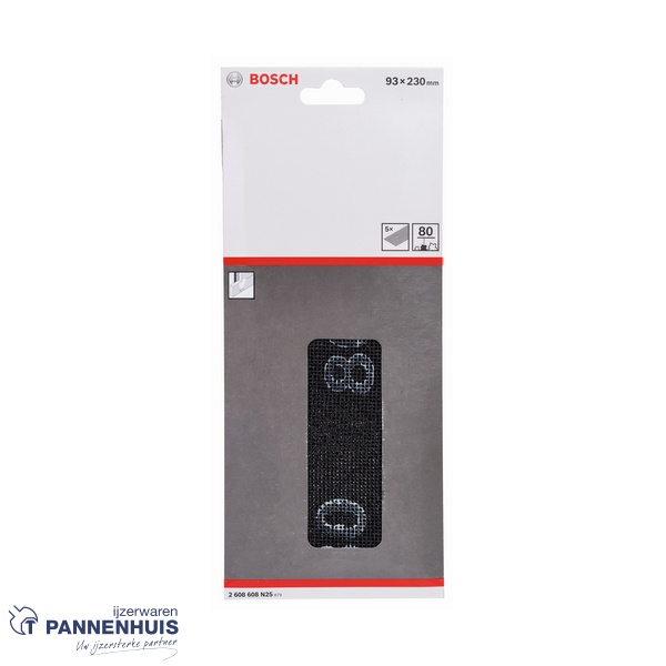 Bosch Schuurrooster 93 x 230 mm K 80 5x - Afbeelding 2