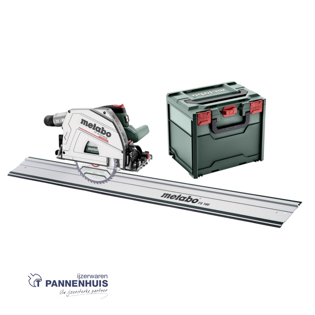 Metabo Set KT 18 LTX 66 BL Accu invalcirkelzaag + FS 160 Body