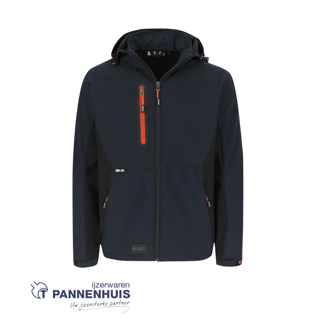 Herock Trystan softshell vest Marine/Zwart XXL