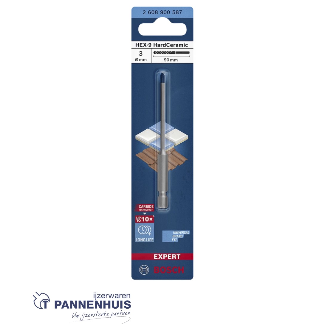 Bosch Expert Tegelboor HEX-9 HardCeramic 3x90 - Afbeelding 2