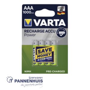 Varta Recharge Accu Power AAA 1000mAh Blister (4 st)