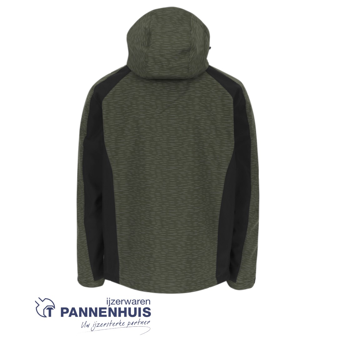 Herock Flexor softshell vest Kaki/Zwart XL - Afbeelding 2