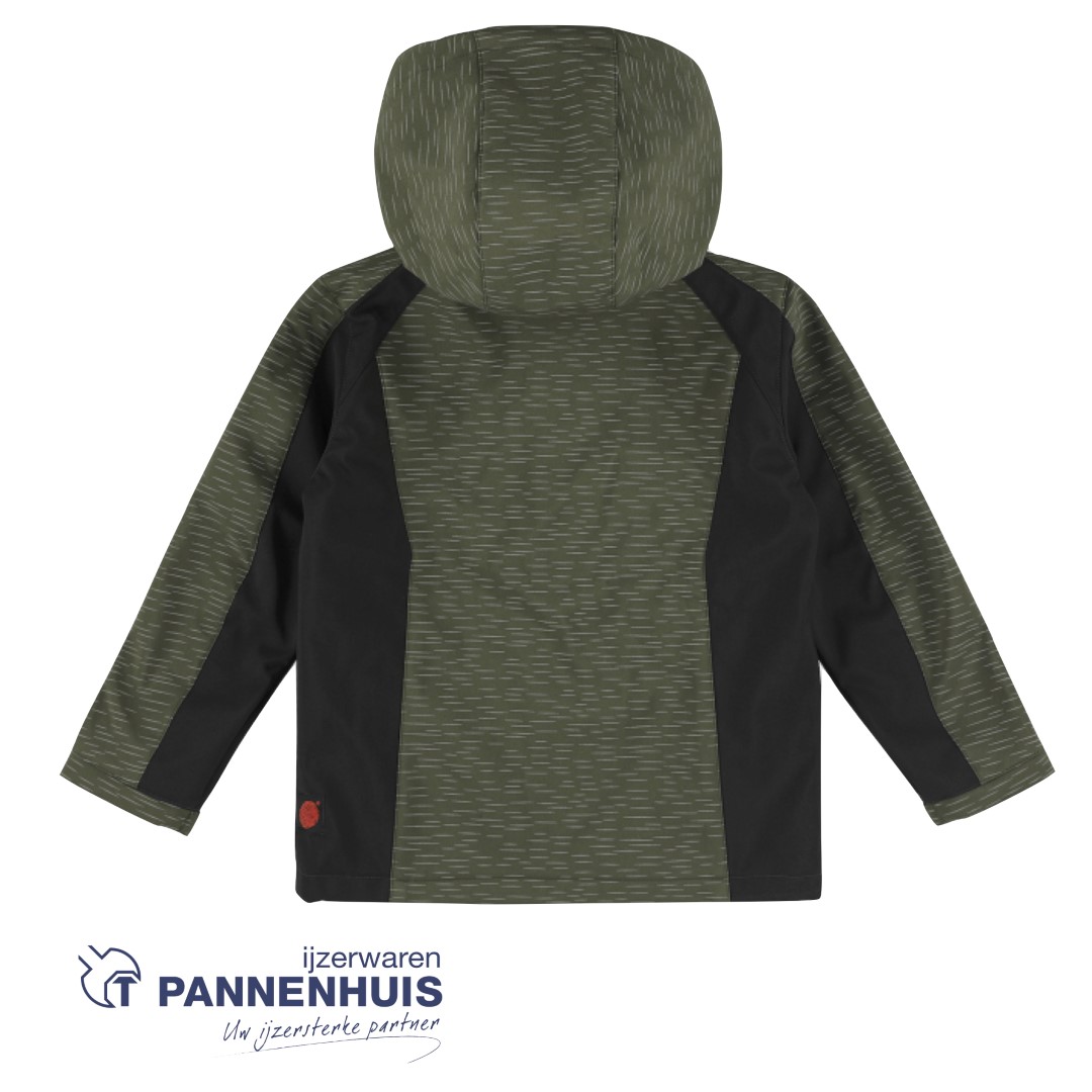 Herock Flexor Kids softshell vest Kaki/Zwart 98/104 - Afbeelding 2