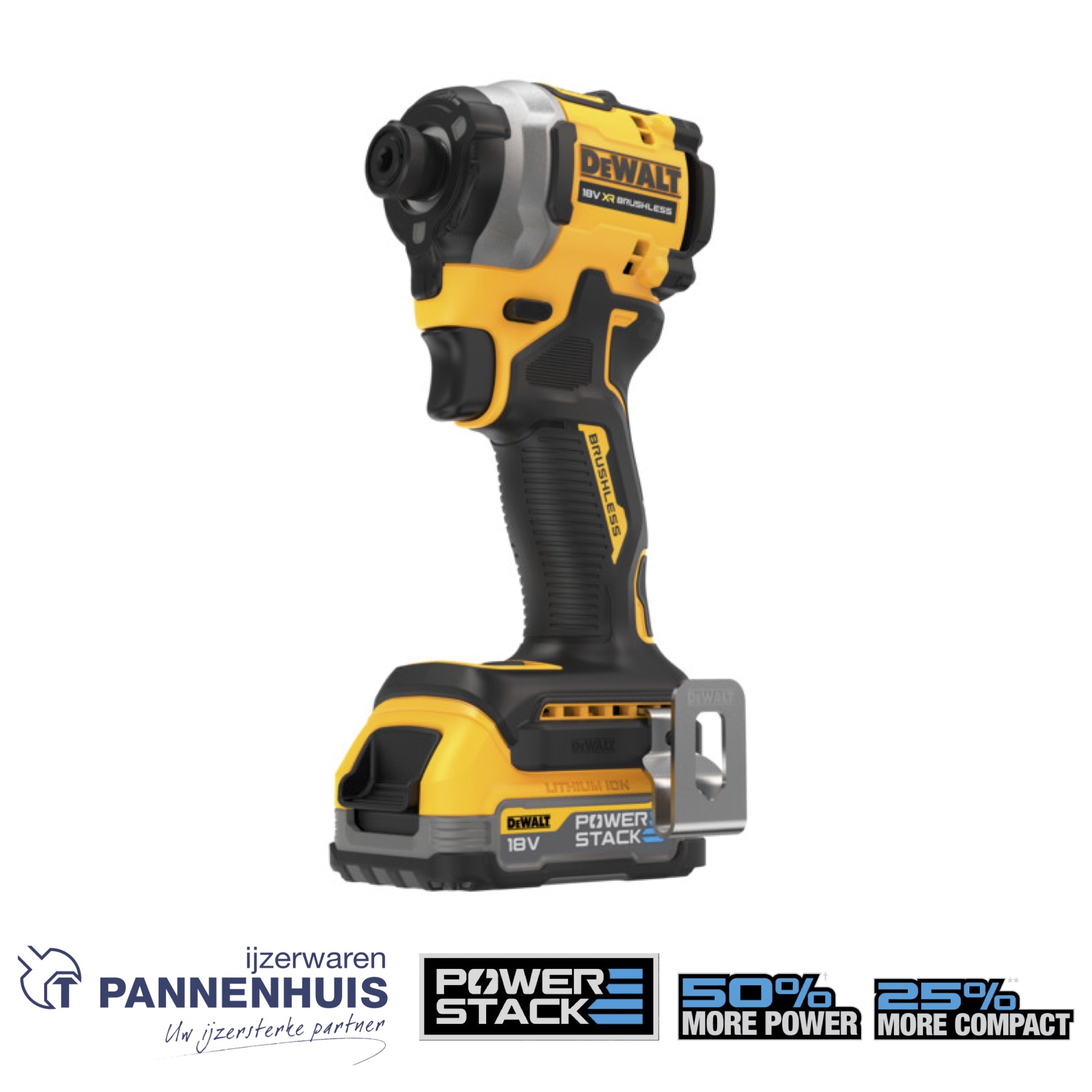 Dewalt DCF850E1T 18V 205 Nm XR Brushless Ultra Compacte Slagschroevendraaier 3 snelheden - 1x PS - Afbeelding 3