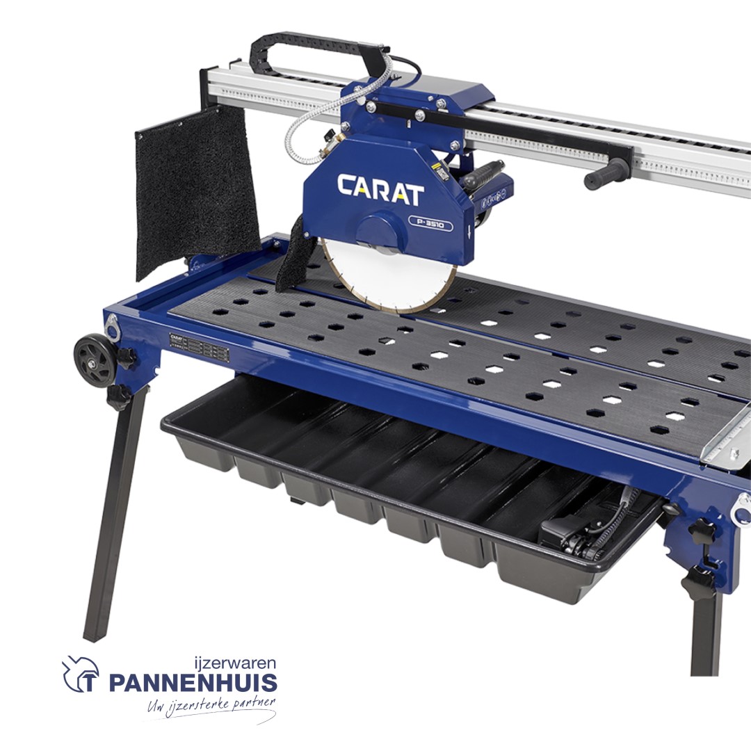 Carat P-3510 natuursteenzaagmachine staal incl. zaagblad CNTS - Afbeelding 3
