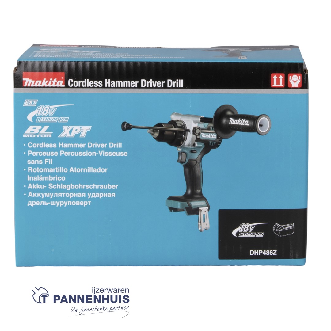 Makita DHP486Z Accu klopboor- en schroefmachine 13 mm LXT 18V body in doos op=op - Afbeelding 2