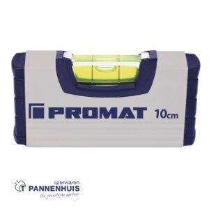 Tecwerk Waterpas 10 cm aluminium zilver ± 0,5 mm/m