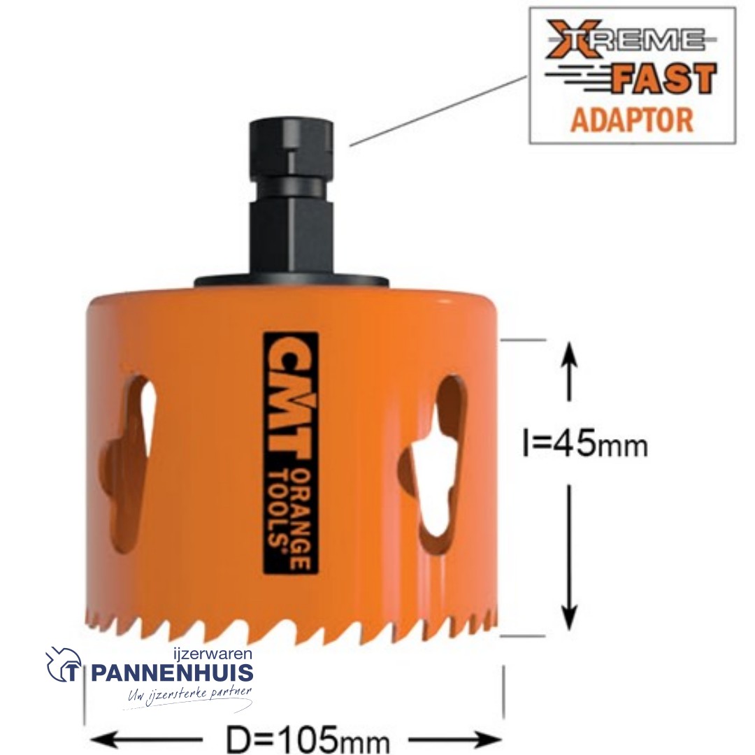 CMT Gatzaag voor metaal en non-ferro metalen D=105mm - Afbeelding 3