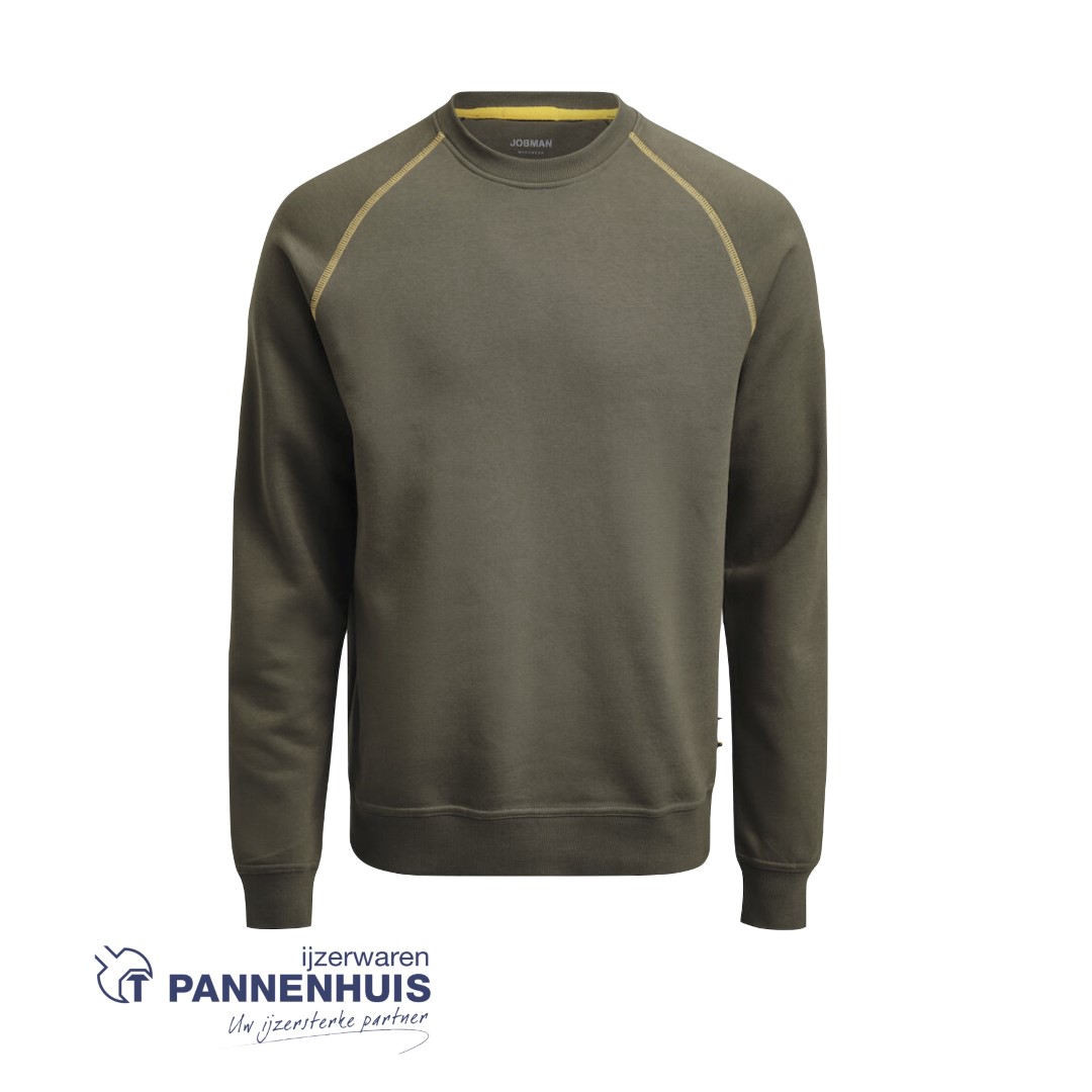 Jobman 5140 sweatshirt Olijfgroen M