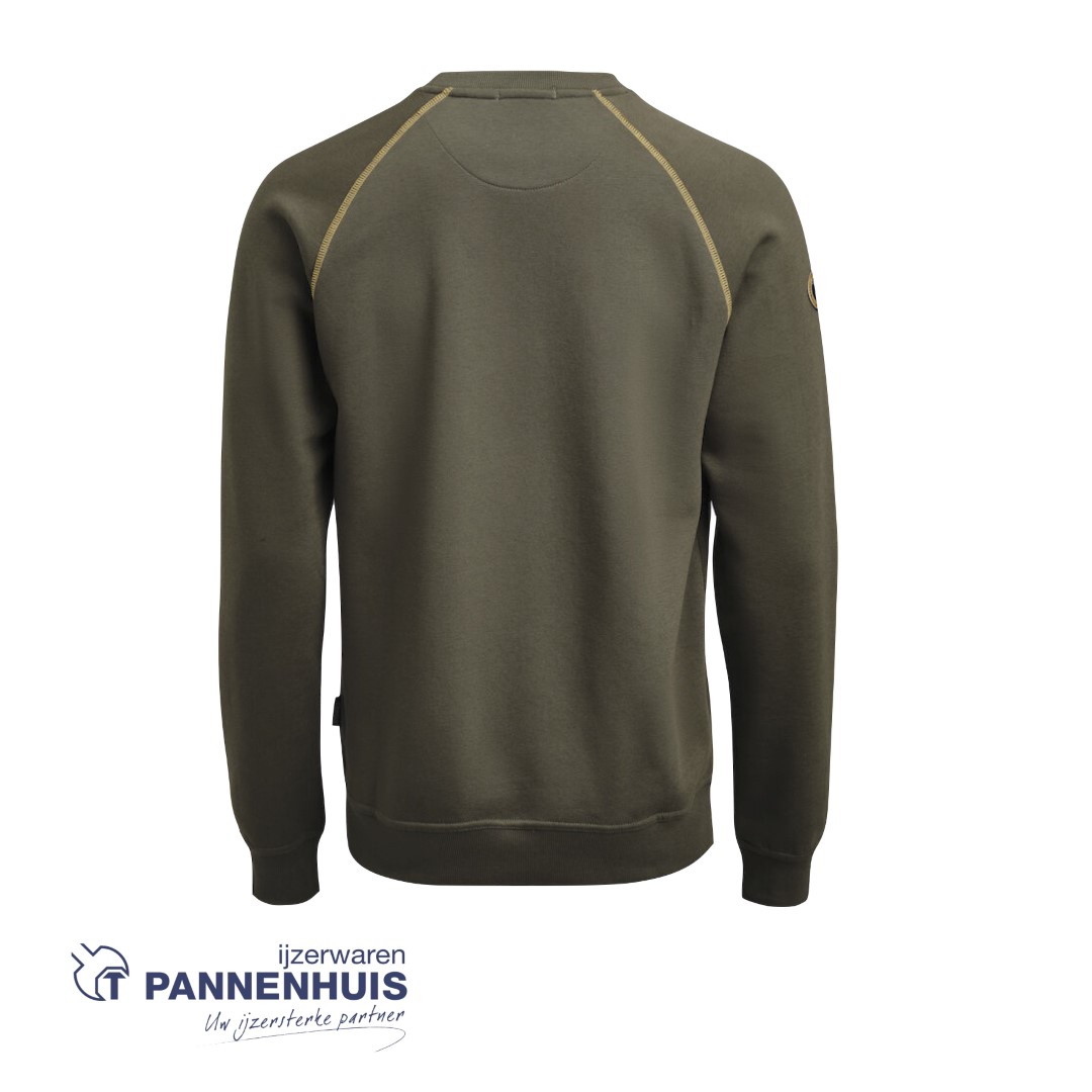 Jobman 5140 sweatshirt Olijfgroen M - Afbeelding 2