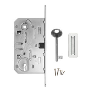 AGB Magneetslot BB 50 / 90 18MM inox look + regelbare tegenplaat