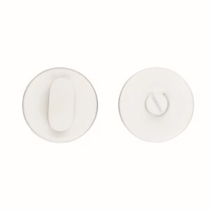 WC garnituur rond SHAPE WIT STRUCTUUR ZONDER ROOD/WIT