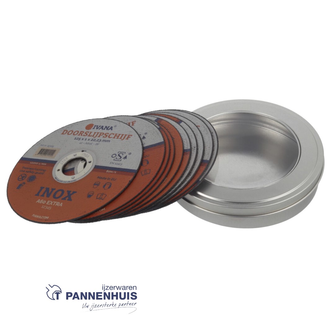 Ivana doorslijpschijf Inox vlak 125x1x22.2mm 10 stuks - Afbeelding 2