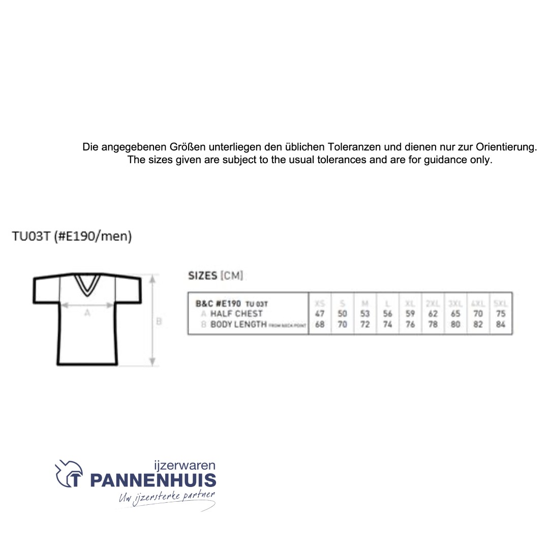 t-shirt O-hals heren Zwart - Afbeelding 2