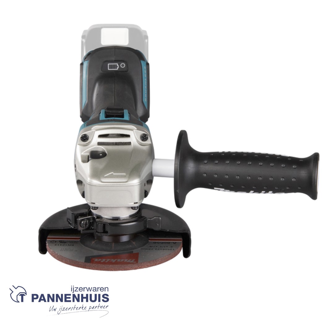 Makita DGA506ZJ Accu haakse slijper 125mm LXT 18V + Makpac - Afbeelding 4