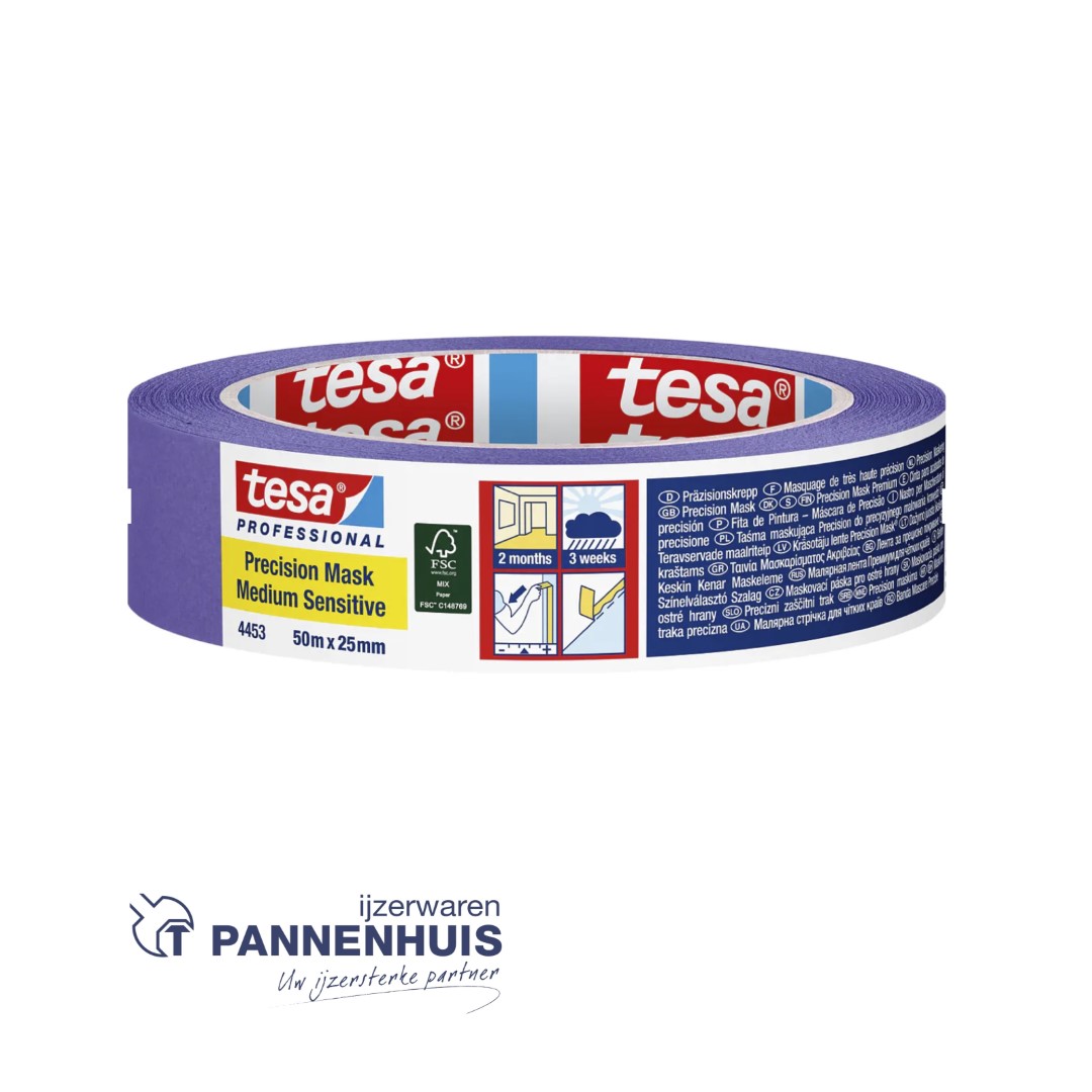 Tesa 04453 KREPP Precision Mask Medium Sensitive paars 50x25