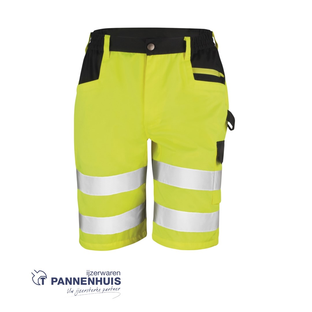 Cargo veiligheidsshort Fluo Geel