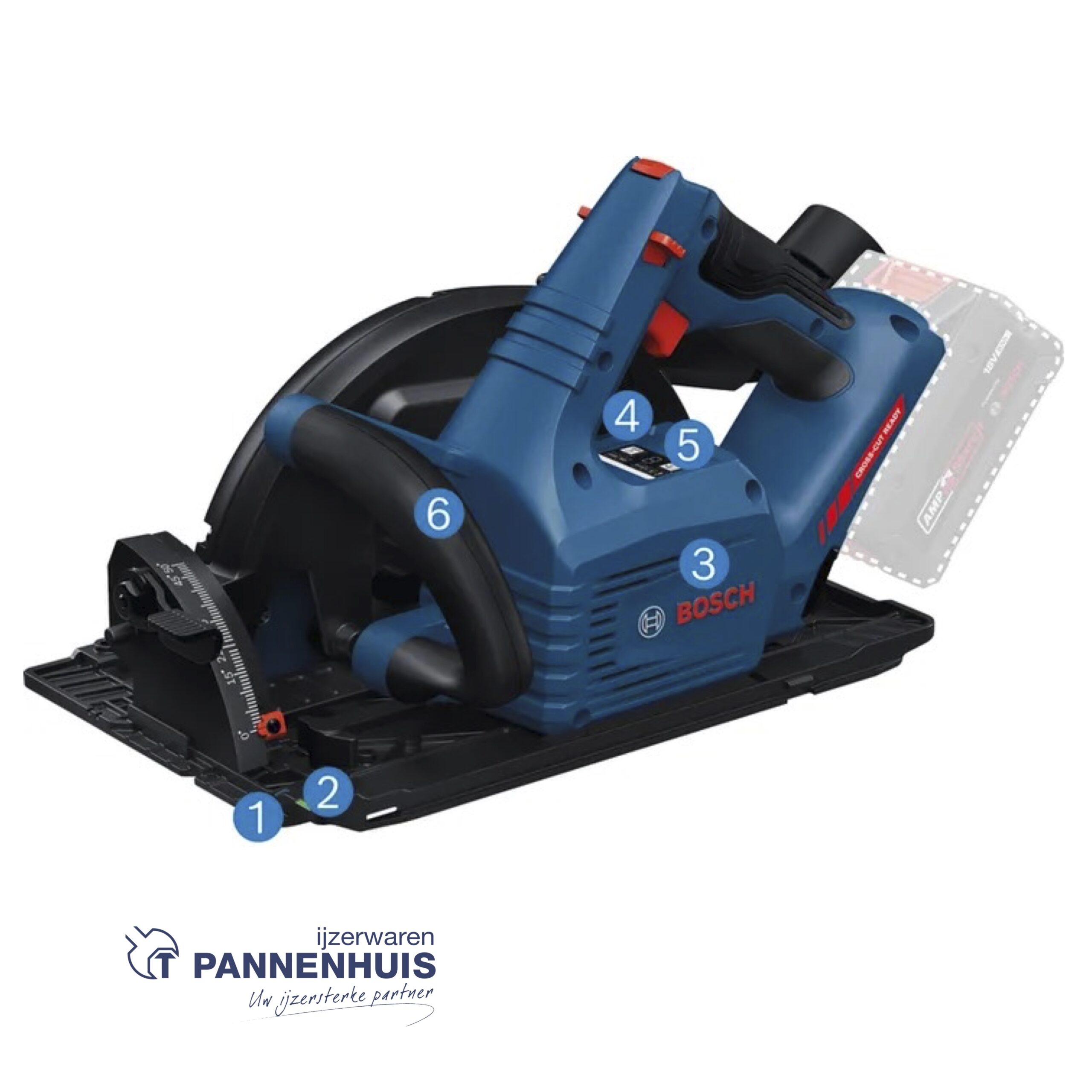 Bosch Accu cirkelzaag EXKS18V-68GX 190x30mm (Body) - Afbeelding 3