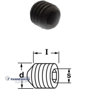 CMT Inbusbout met conisch drukvlak M3 x 3 mm