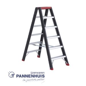 Altrex Taurus dubbele trapladder 2x6 - 140cm - 11,1kg zwart