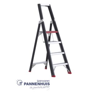 Altrex Taurus trapladder 4 treden - 95cm - 8,5kg zwart