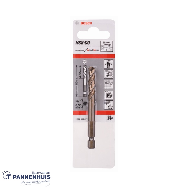 Bosch Centreerboor HSS-Co 80 mm - Afbeelding 2