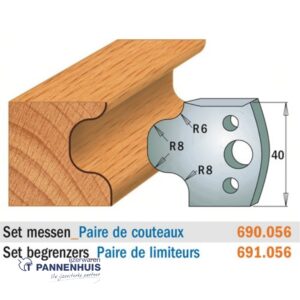 CMT Profielmessen I=40x4mm 2 stuks nr.056