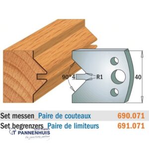 CMT Profielmessen I=40x4mm 2 stuks nr.071