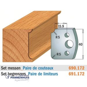 CMT Profielmessen I=40x4mm 2 stuks nr.172