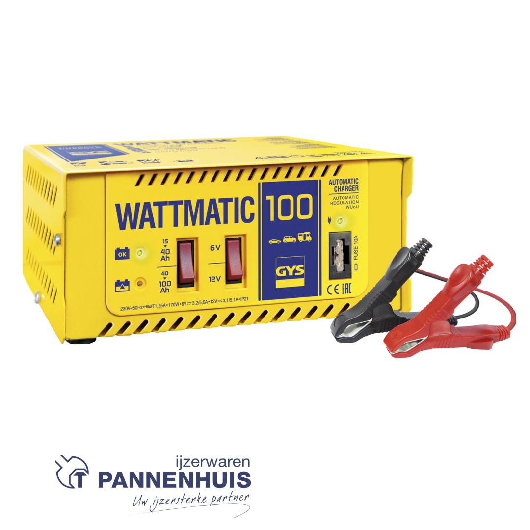 GYS Acculader Wattmatic 100 6V/12V, Automatisch