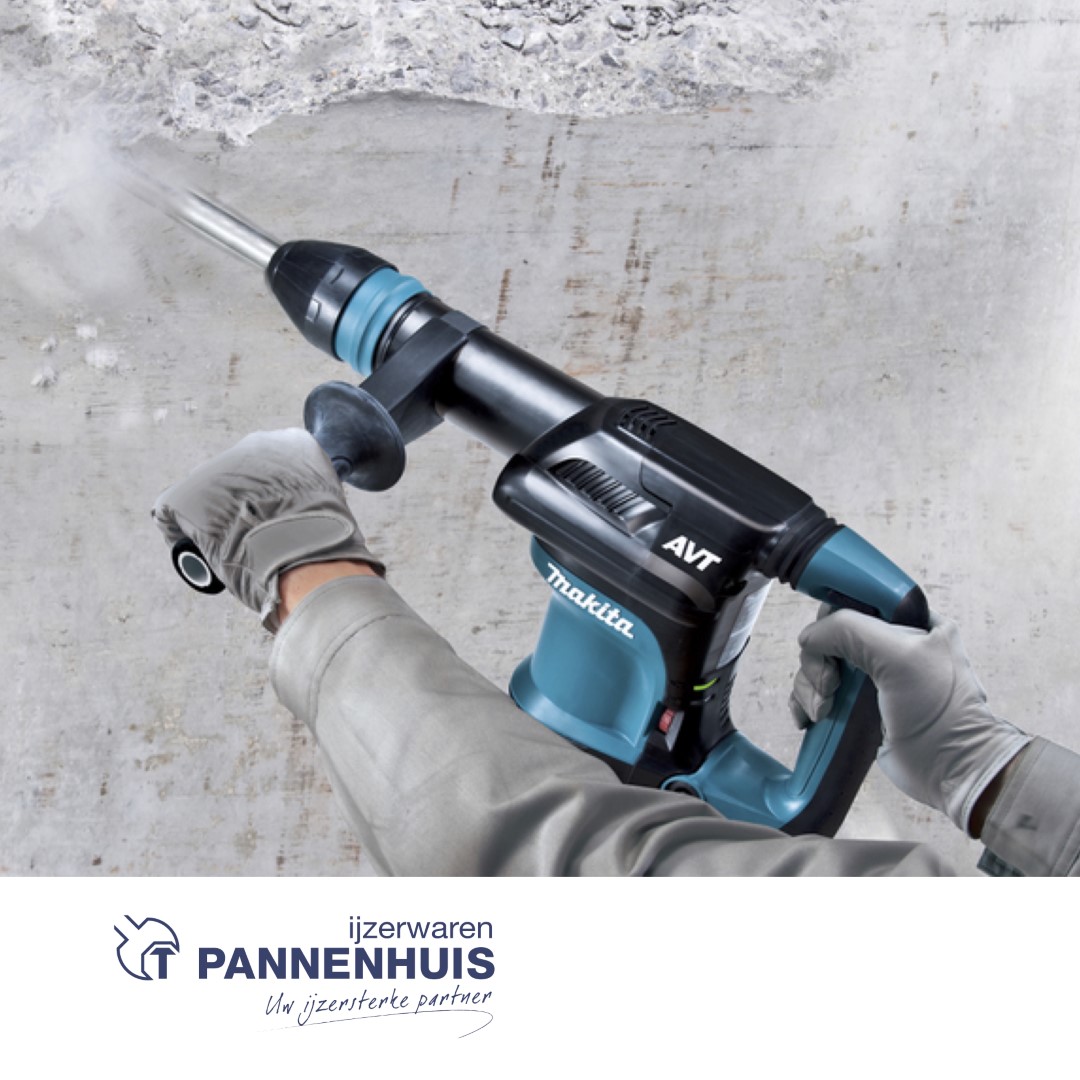 Makita HM0871C SDS-MAX breekhamer 8,1J 1100W AVT + koffer - Afbeelding 4