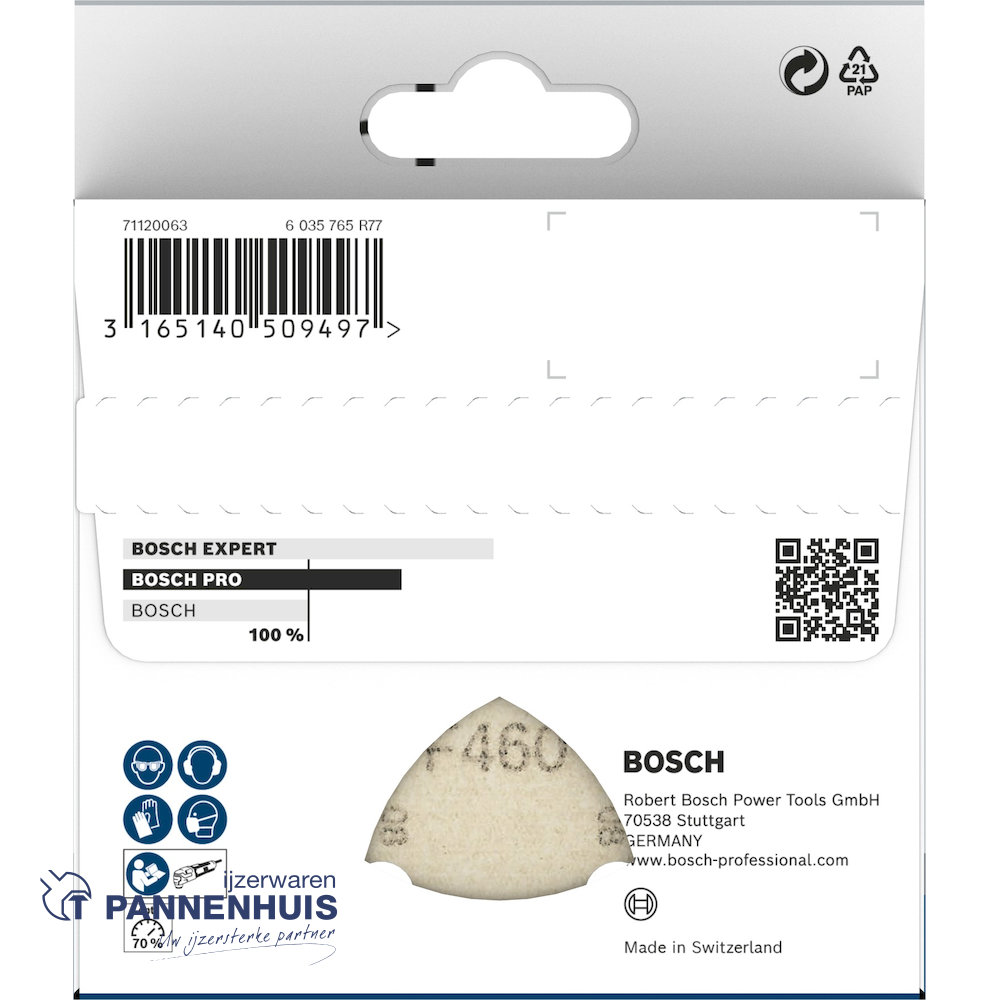Bosch Schuurblad C430 93 K 2x60 2x80 2x100 2x120 2x180 10 st. - Afbeelding 3